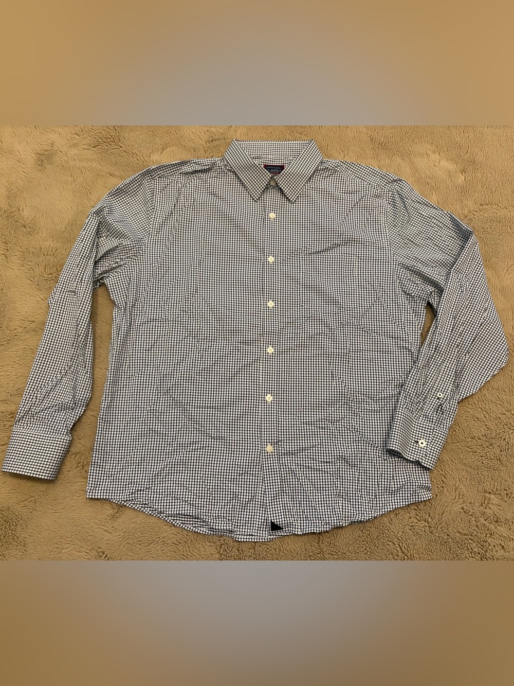 UnTuckIt gingham button down shirt, Men’s XL